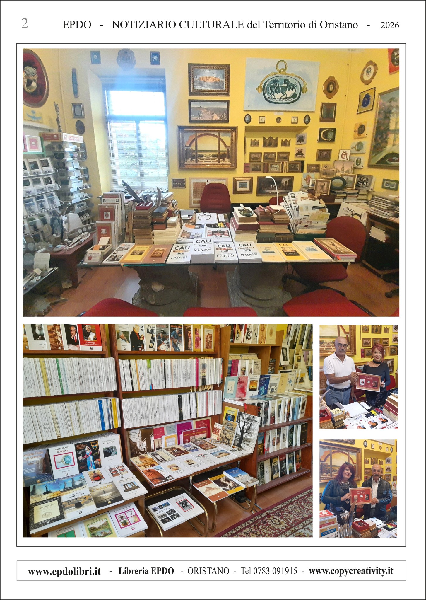 Notiziario Culturale EPDO Oristano